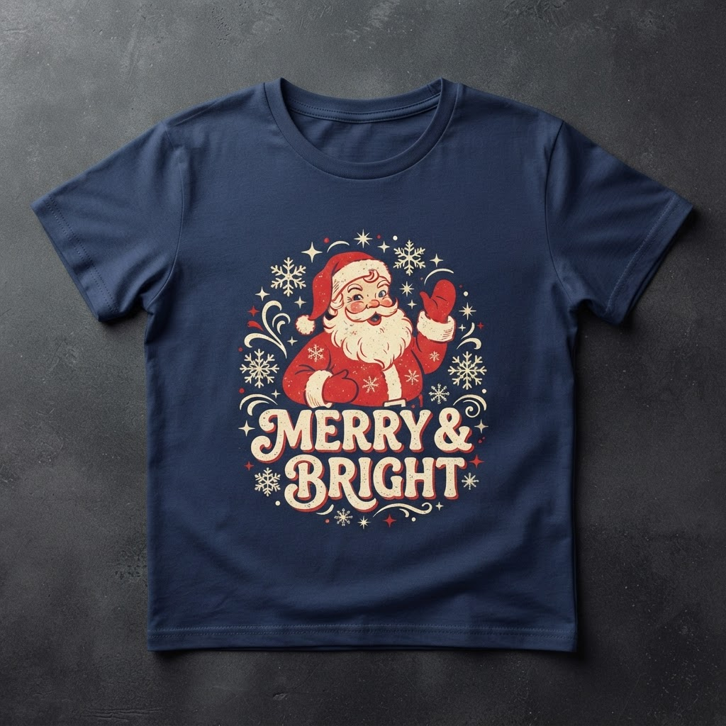 Christmas t-shirt design created with Merch Designer