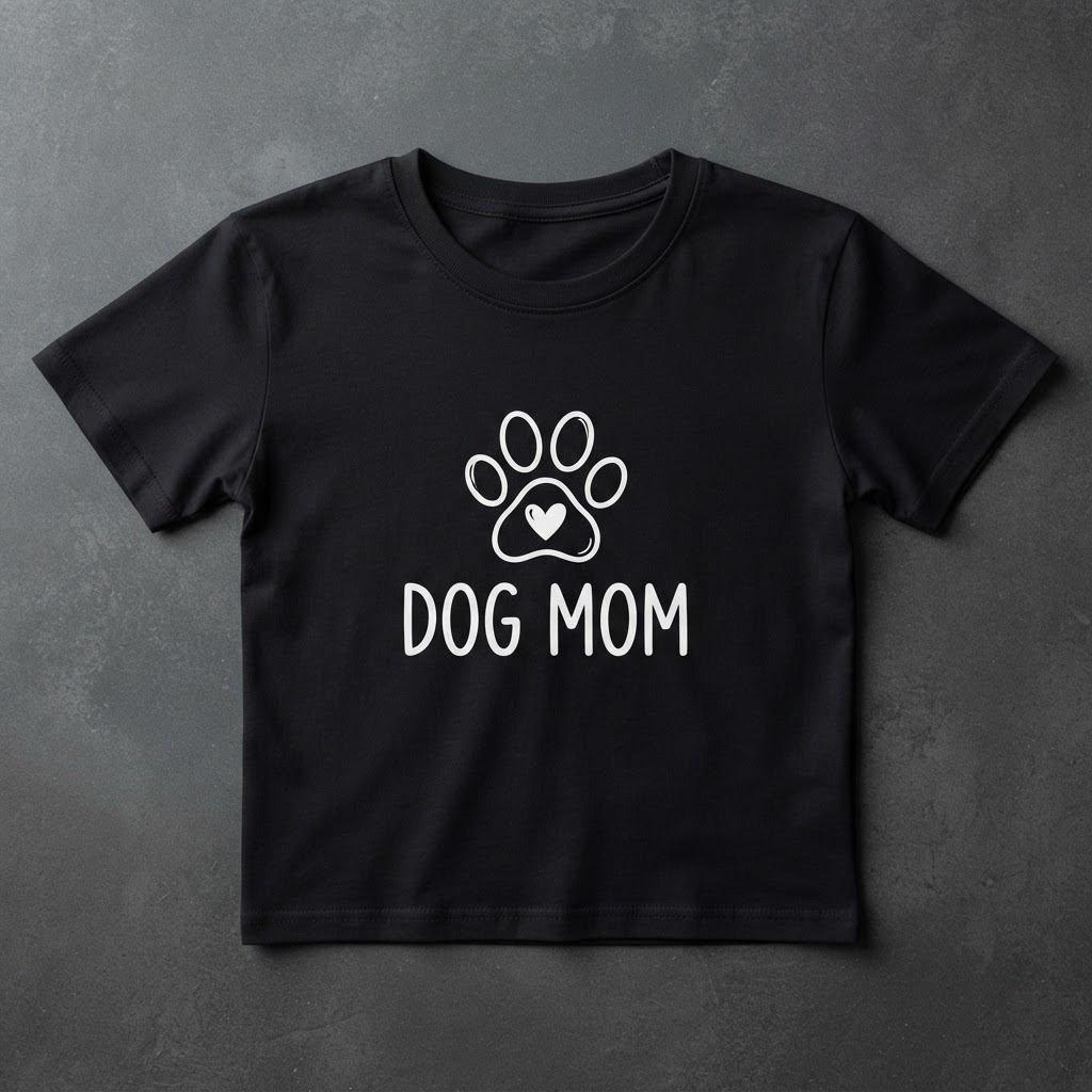 Dog Mom t-shirt design created with Merch Designer