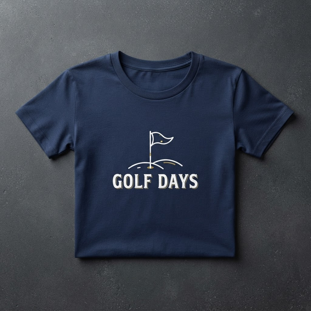 Golf t-shirt design created with Merch Designer