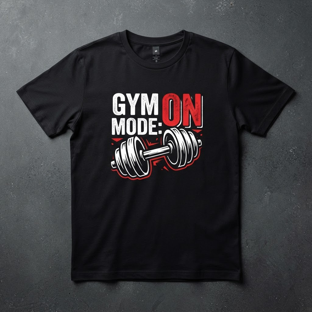 Gym t-shirt design created with Merch Designer