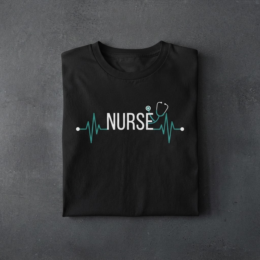 Nurse t-shirt design created with Merch Designer